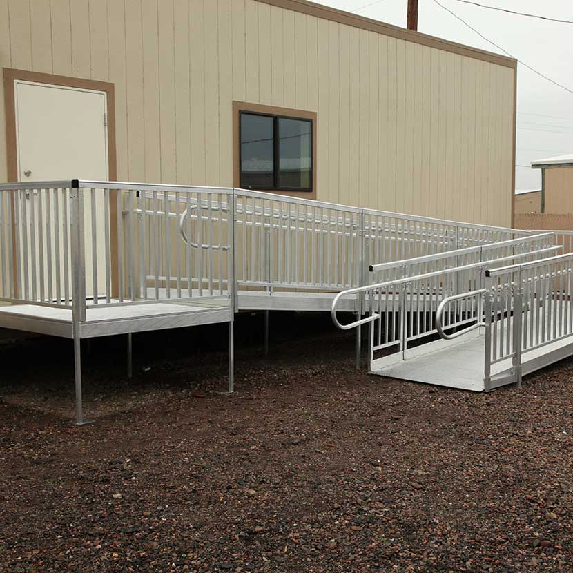 Modular Buildings Industries Commercial Access Wheelchair Ramps   Latitude Ramp Modualr Building 2 