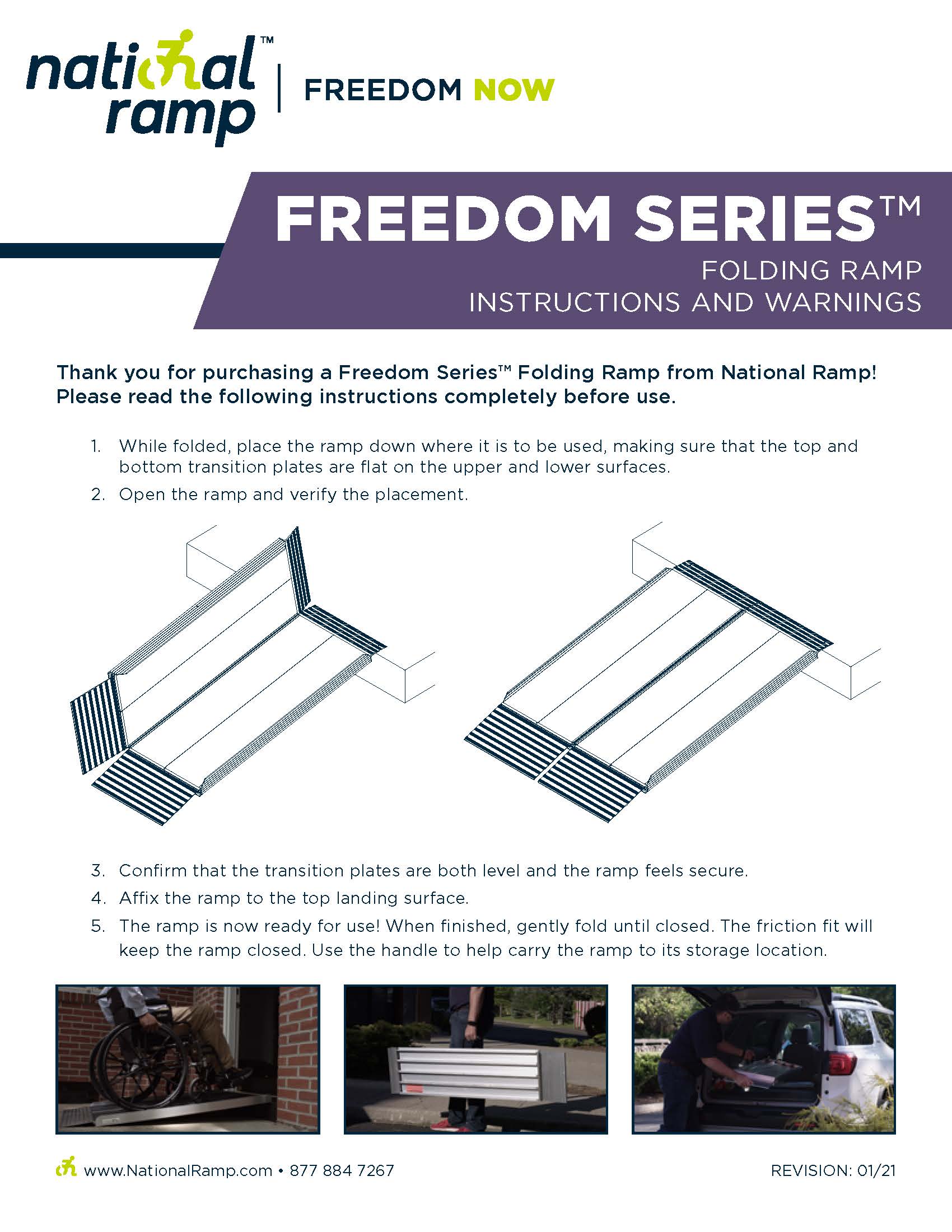 Freedom Folding Ramp Instructions