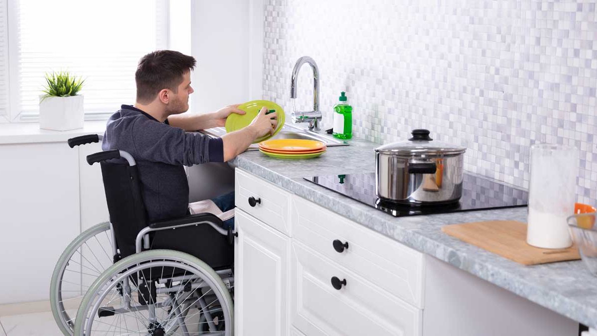 Washing Dishes in a Wheelchair
